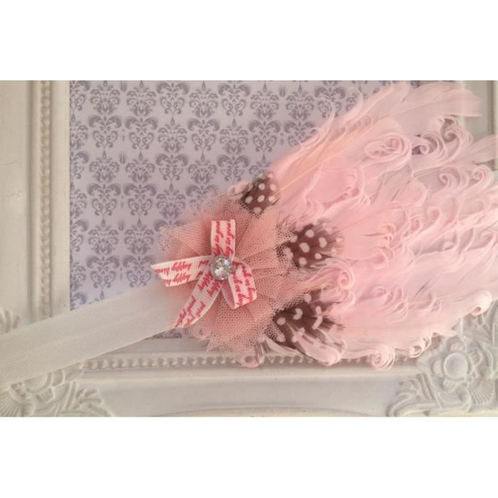 Bandeau Cheveux Bebe Enfant Plumes Paon Rose Tendre Achat Vente Bandeau Serre Tete Bandeau Cheveux Bebe Enfant Cdiscount