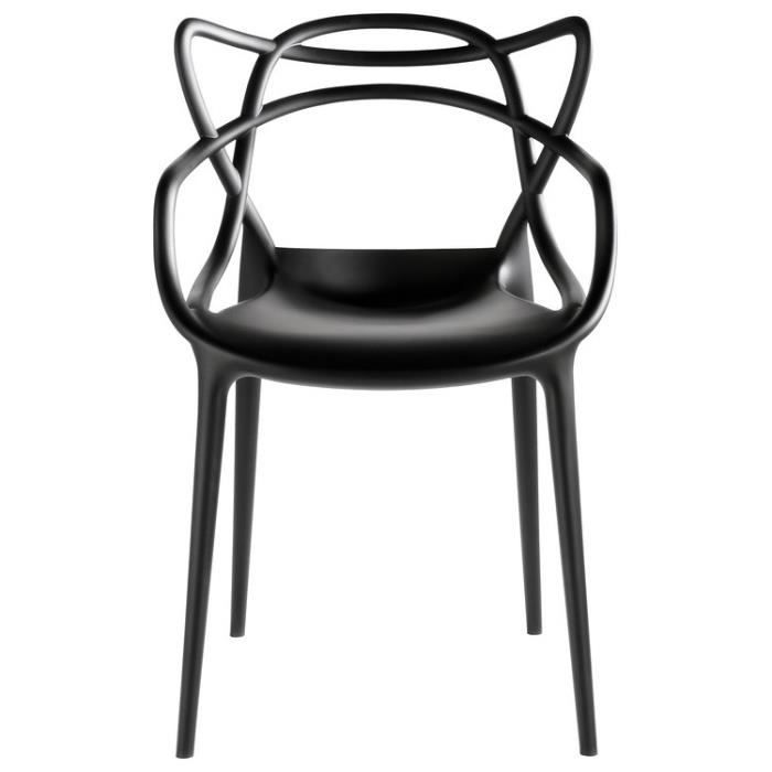 Chaise Design Master Noire Achat Vente Chaise Cdiscount