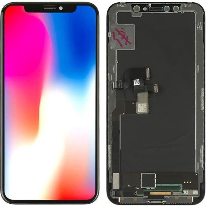 ECRAN OLED POUR IPHONE 12 PRO VITRE TACTILE SUR CHASSIS NOIR SANS O