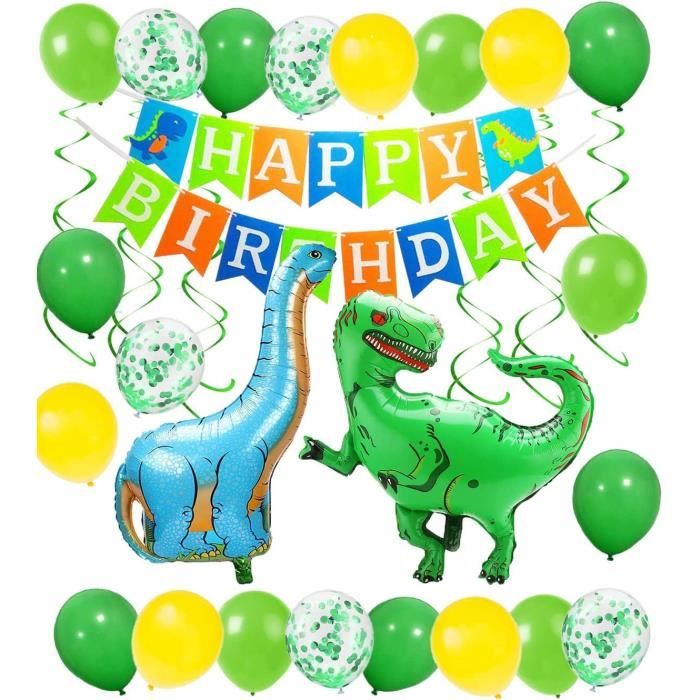 Ballon helium brontosaure - Decoration anniversaire dinosaure