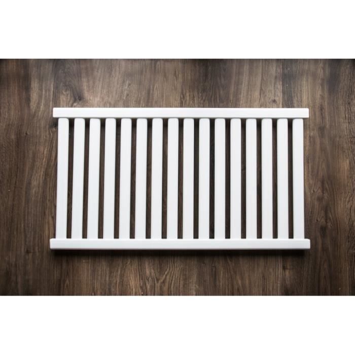 Azure Radiateur Eau Chaude Design Horizontal Acier 54x98 Cm Puissance 571 W Radiateur 16 Lames Chauffage Central Entraxe 500mm Cdiscount Bricolage