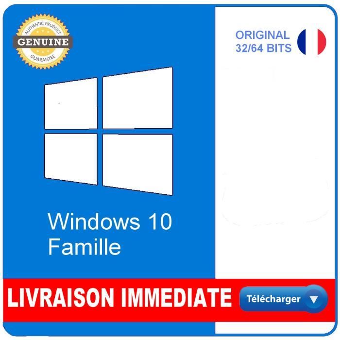 Windows 10 home 64 bit Achat / Vente pas cher