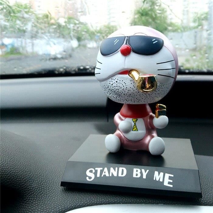 Jouet Solaire Chat Noir – Tête Et Queue Qui Bougent – Décoration De Bureau, Maison Ou Voiture