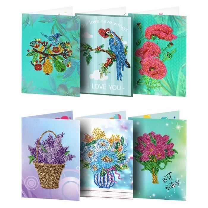 Tableau Toile Cartes De Vœux D Anniversaire Avec Peinture Diamant De Forme Speciale Broderie 5d Cadeau Creatif Diy Bricolage 6 Cdiscount Maison