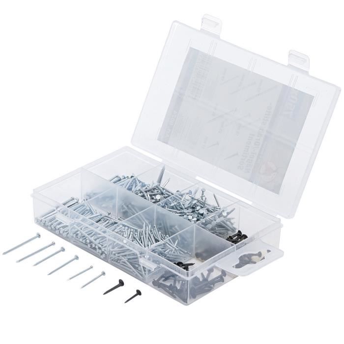 Assortiment de 750 clous et pointes - BGS DO IT YOURSELF - Tête plate