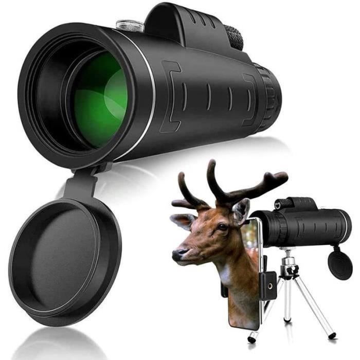 Petyoung Monoculaire Télescope 300×40 Zoom Étanche & Anti-buée Avec Trépied & Support Smartphone – Observation Oiseaux & Nature