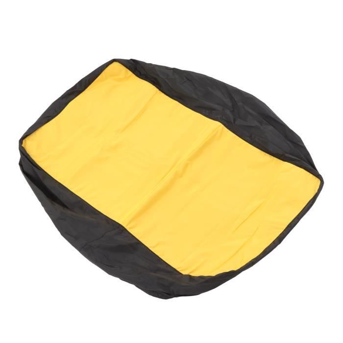 Housse De Siège De Tracteur Tondeuse Universelle - Rembourrée, Imperméable Et Avec Poches - Noir