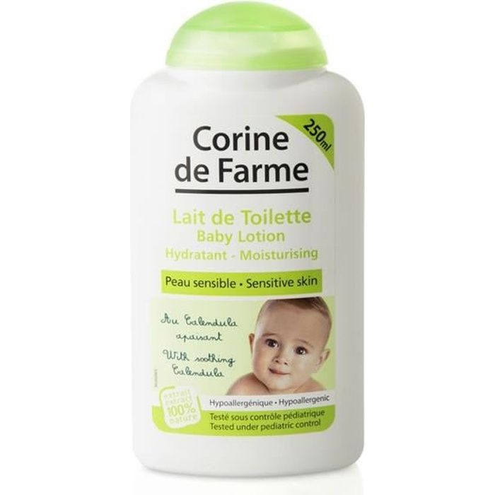 Lait de Toilette Hydratant au Calendula apaisant - Bébé - Corine