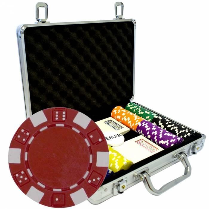Mallette De Poker En Aluminium Avec 300 Jetons & 2 Jeux De Cartes Coffret De Poker Verrouillable 96460307