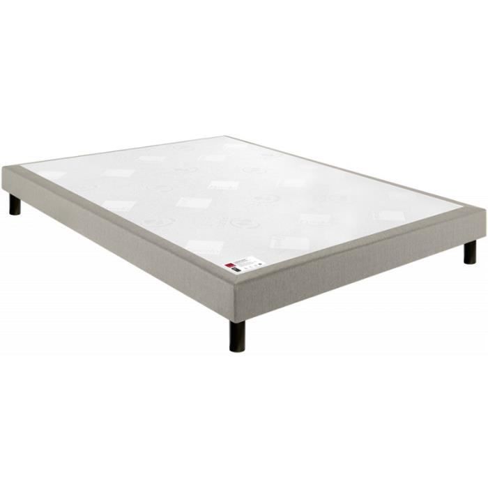 Sommier Tapissier - EPEDA - CONFORT FERME DECO NATURE - 12 lattes - Bois massif - Blanc Sommier Tapissier - EPEDA - CONFORT FERME DECO NATURE - 12 lattes - Bois massif - Blanc
