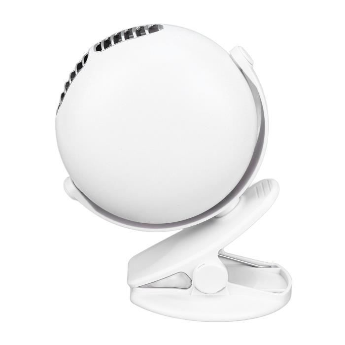 Mini Ventilateur Clip Portable Sans Lame - 3 Vitesses Pour Chemise Ou Taille | Silencieux, Rechargeable USB-C, Jusqu'à 6h