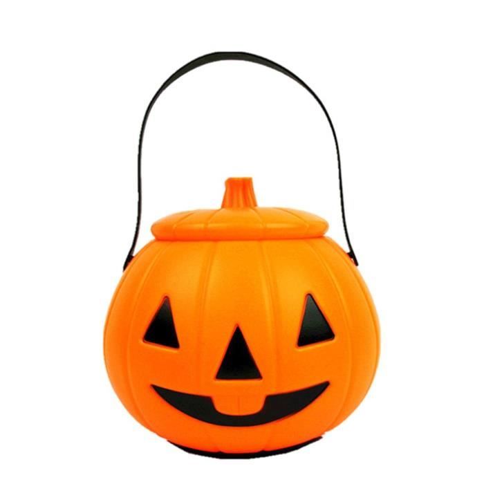 Lampe Halloween à LED forme citrouille orange à poser