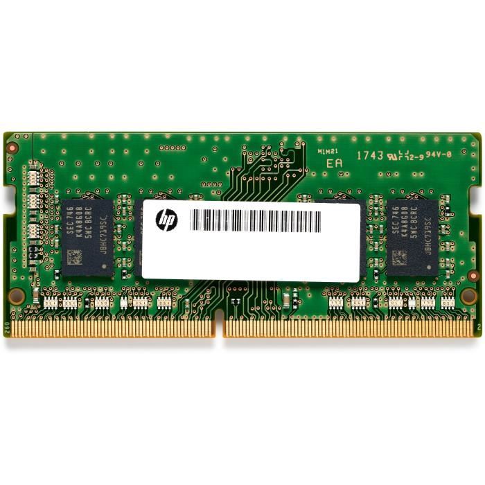 HP DDR4 module 8 Go SO DIMM 260 broches 2666 MHz / PC4 21300 1.2 V mémoire sans tampon ECC pour Workstation Z2 Mini G4 Entry Z2 Mini G4 High Performance Z2 Mini G4 Performance - vue 2