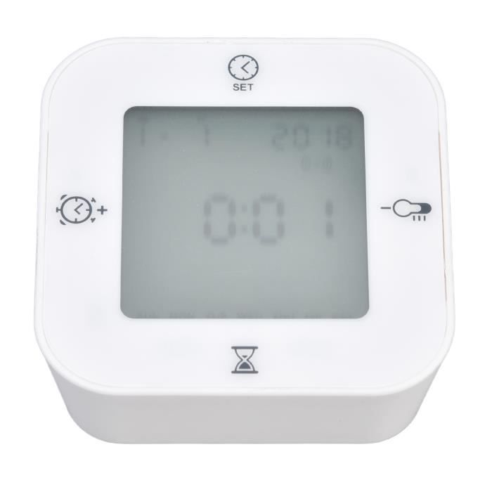 CHE Réveil LCD rétroéclairage Blanc - TV Son Photo