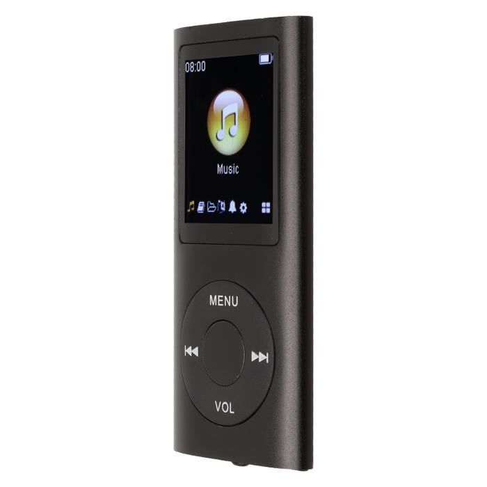 HURRISE Mini lecteur de musique MP3 Lecteur MP3 élégant multifonctionnel sans perte de son écran LCD 1,8 pouces lecteur de