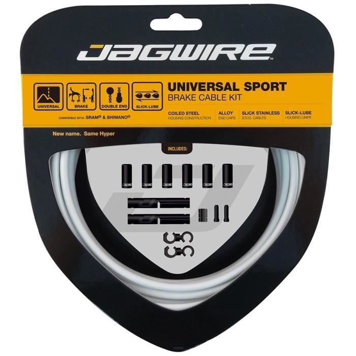 JAGWIRE Kit câbles et gaines de frein Universel Sport Brake - Blanc