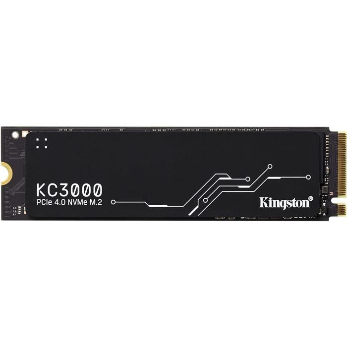 Kingston KC3000 PCIe 4.0 NVMe M.2 SSD - Stockage haute performant pour PC de bureau et PC portables -SKC3000S/2048G