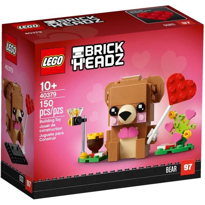 LEGO BrickHeadz 40379 L'Ours de la Saint-Valentin