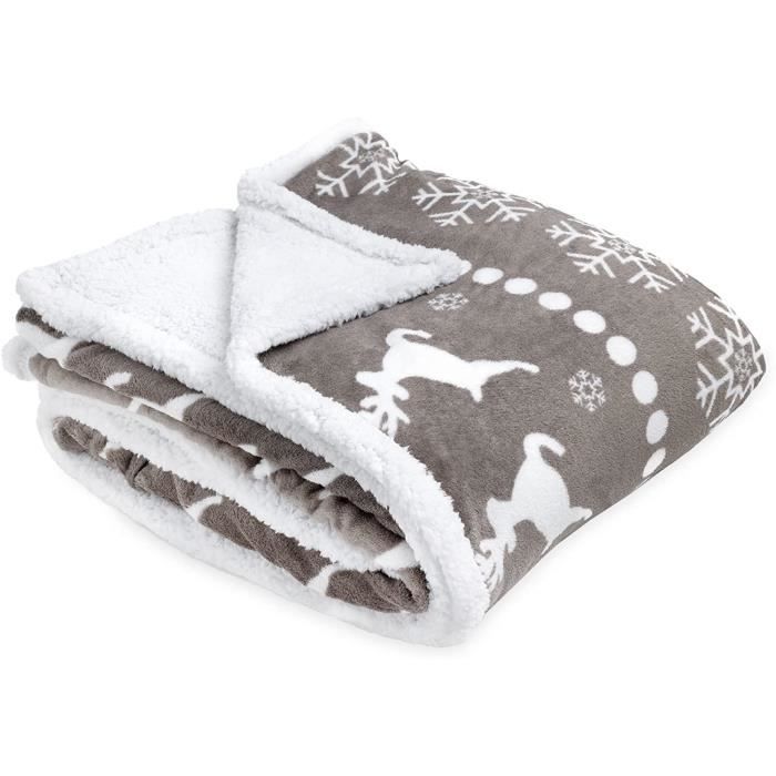 Couverture Polaire, Plaid Intégral Avec Manches Et Poche - Sherpa Et Flanelle Vivezen Beige P1049034c1048857