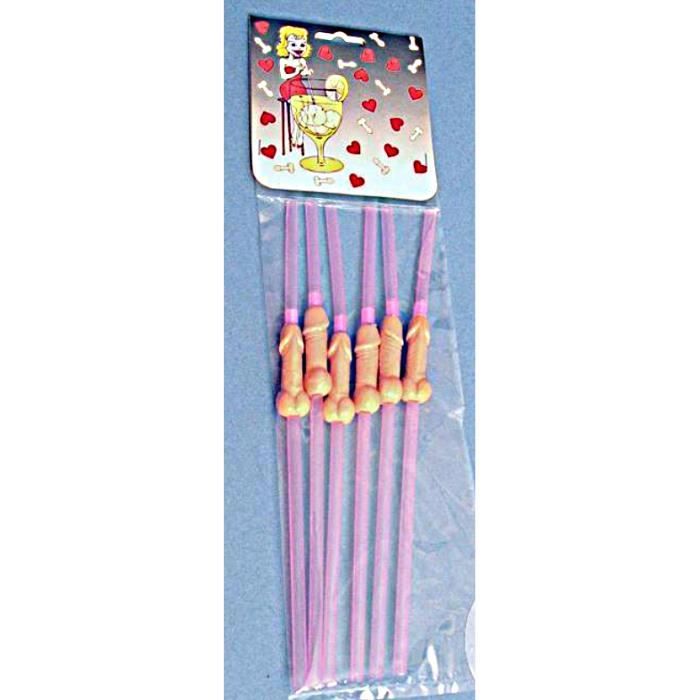 Lot De 6 Pailles Jetables En Papier De 19 Cm Avec Dessus En Forme De