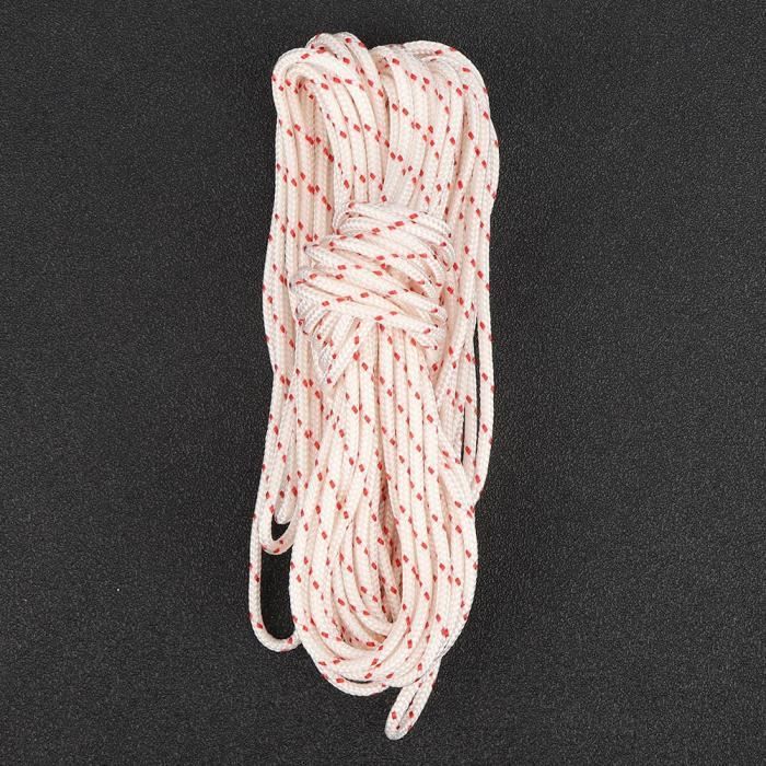 Ccdes Corde de Démarrage à Rappel, 4.5mmx10m Corde de Démarrage en Nylon pour Tondeuse à Gazon Ccdes Corde de Démarrage à Rappel, 4.5mmx10m Corde de Démarrage en Nylon pour Tondeuse à Gazon