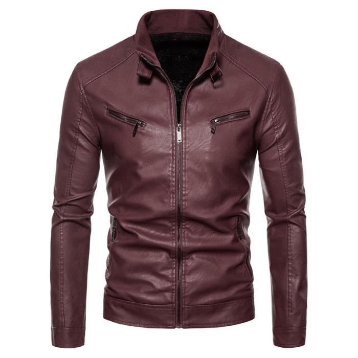 Blouson Cuir Homme Cdiscount Blouson Homme En Cuir Mi-saison