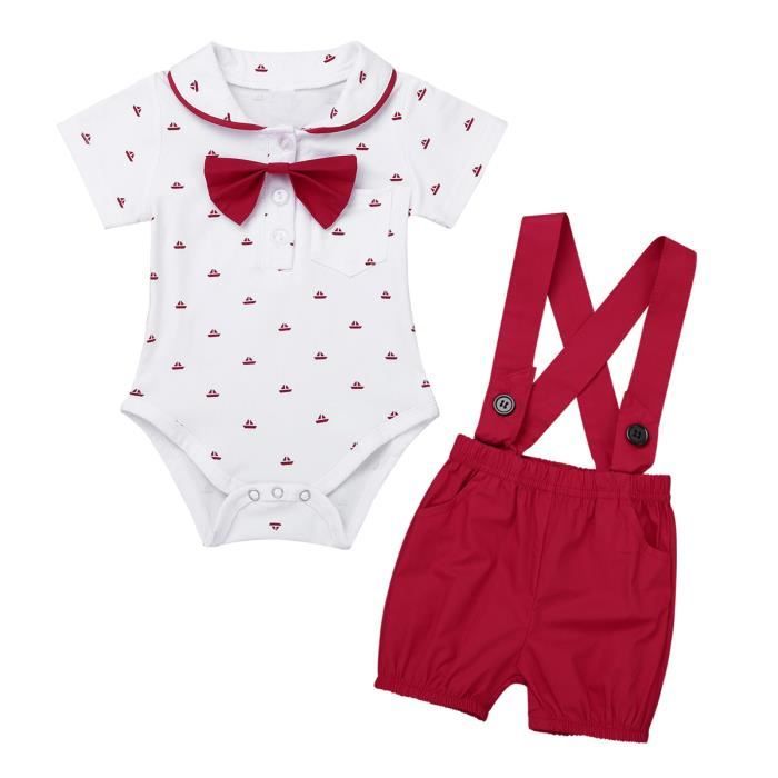 Baby Vetement De Bebe Garcon Salopette Manches Courtes Cravate Barboteuse Bapteme Clothing Shoes Accessories Vishawatch Com