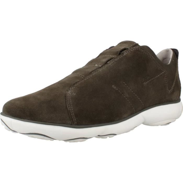 Geox Baskets GEOX U NEBULA - Homme - Vert - Lacets - Plat
