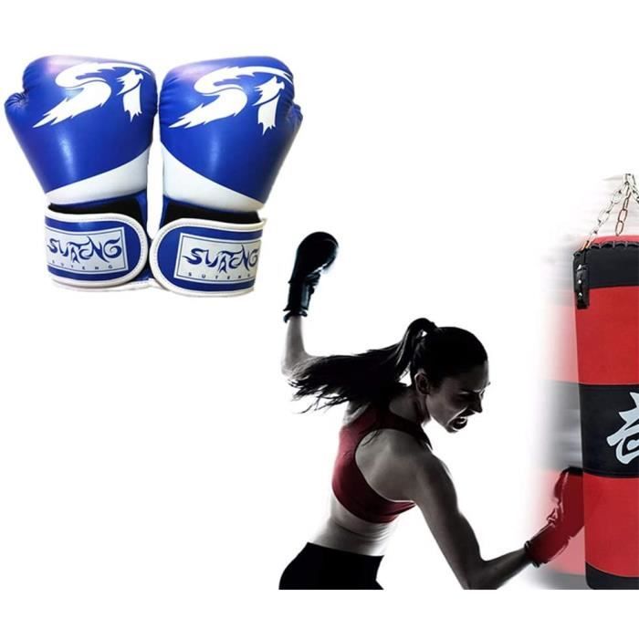 JUOIFIP Gants De Boxe Enfants 4oz - Gants D'Entraînement PU Pour 3-12 Ans - Sac De Frappe, Kickboxing, Muay Thai