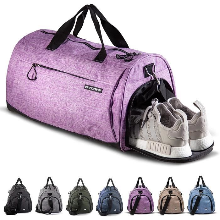 Fitgriff® Sac de Sport avec Compartiment Chaussures - Femme et