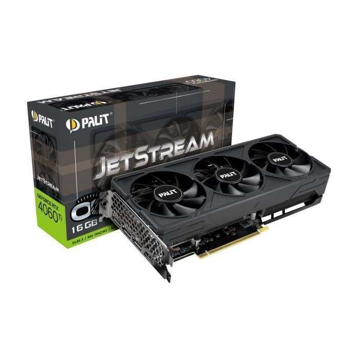 Carte graphique - Palit - GeForce RTX 4060 Ti JetStream OC - 16GB 