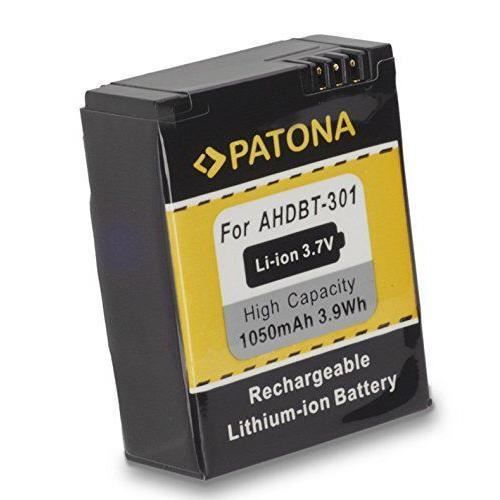Batterie - PATONA - 1150 - Lithium Ion - 1050 mAh - Compatible GoPro HERO3