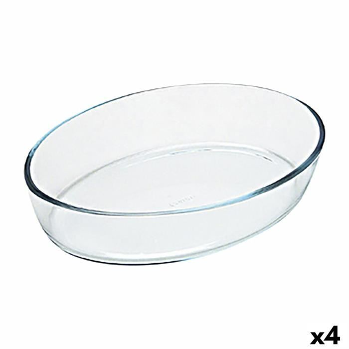 Plat de Four Pyrex Classic Vidrio Ovale Transparent verre 40 x 28 x 7 cm (4 Unités) Cdiscount