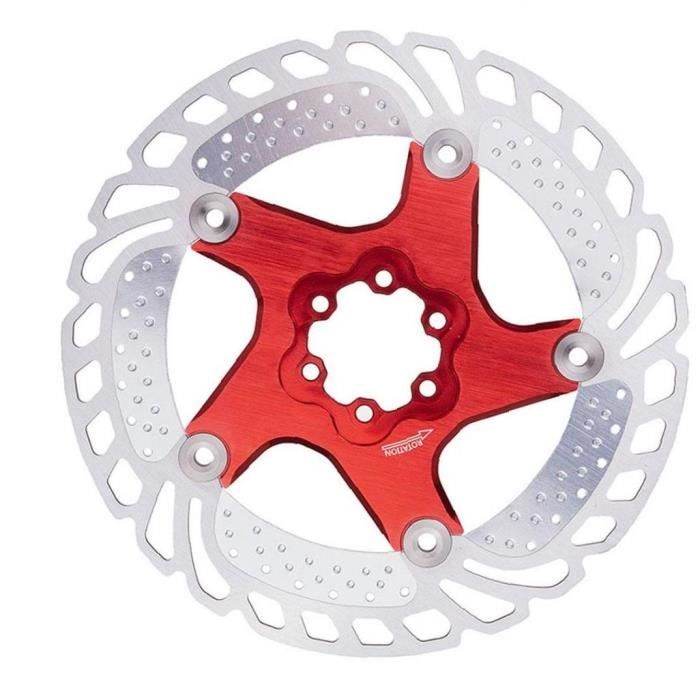 Rotor de frein a disque flottant ROMOTE VTT 180mm Rouge Cdiscount Sport