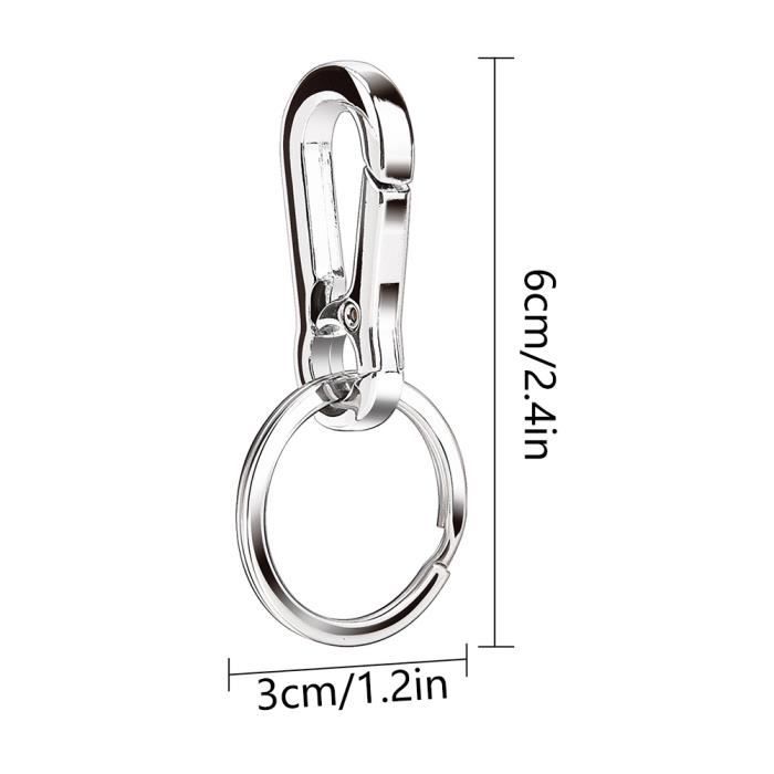 Porte-clés De Voiture En Acier Inoxydable Pour Hommes Et Femmes, Porte-clés Durable, Ceinture Mousqueton, Porte-clés De Haute Qualité, Meilleur Cadeau D'urgence