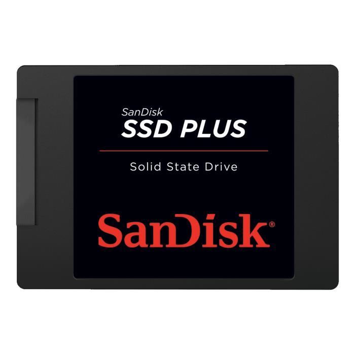 Sandisk SSD Plus 240GB, 240 Go, Série ATA III, 530 Mo-s, 6 Gbit-s