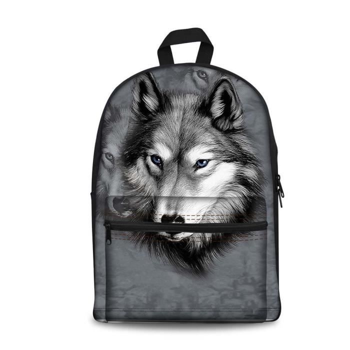 Cartable loup Multicolore K W1428J Cdiscount