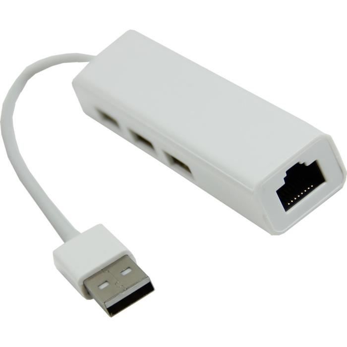 Adaptateur Lan multifonction a trois ports de USB pour MacBook Air PC