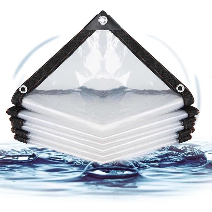 Bâche Transparente Avec Oeillets Exterieur Plastique Serre Terrasse Baches De Protection Etanche Pour Exterieur Meubles Jardin 2x1m 91799379