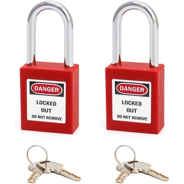2 Cadenas à Combinaison 4 Chiffres - Acier Inoxydable 70mm - Pour Casier, Garage, Entrepôt