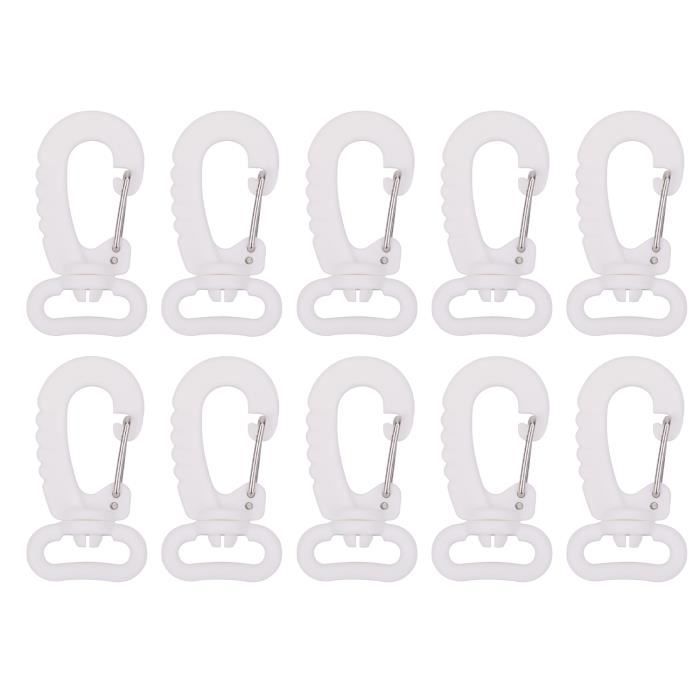 MTQY Lot De 100 Attaches Tournantes En Plastique Pour Cadre Photo - Fixation Murale, 19mm