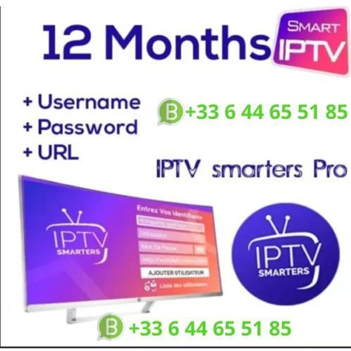 Abonnement IPTV 12 mois pour Smart TV Chaînes pour Adultes XX Cdiscount TV Son Photo