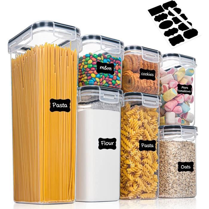 Boîtes Hermétiques En Plastique Transparent KUCOCOSNEH – 2000 Ml Avec Poignée, Design Empilable (Lot)