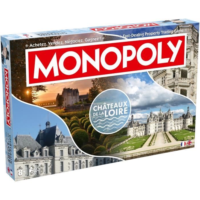 Jeu de Société Winning Moves WM05200-BL1-6 – Monopoly Châteaux de la Loire