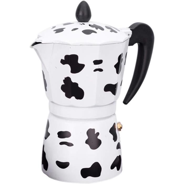 Cafetière émaillée Percolateur 2L - Pour Camping Et Cuisinière - Bleu Tacheté