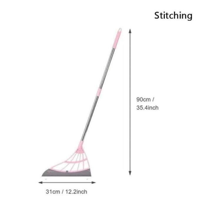 Balai En Caoutchouc Dirt Devil Avec Raclette - 120 Cm - Pour Poils D'Animaux Et Nettoyage Salle De Bain - Intérieur/Extérieur - 5