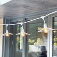 Guirlande lumineuse extérieur - LUMISKY - CHIC WHITE LIGHT - 6 m - 10 ampoules à filament - E27 - LED blanc chaud-1