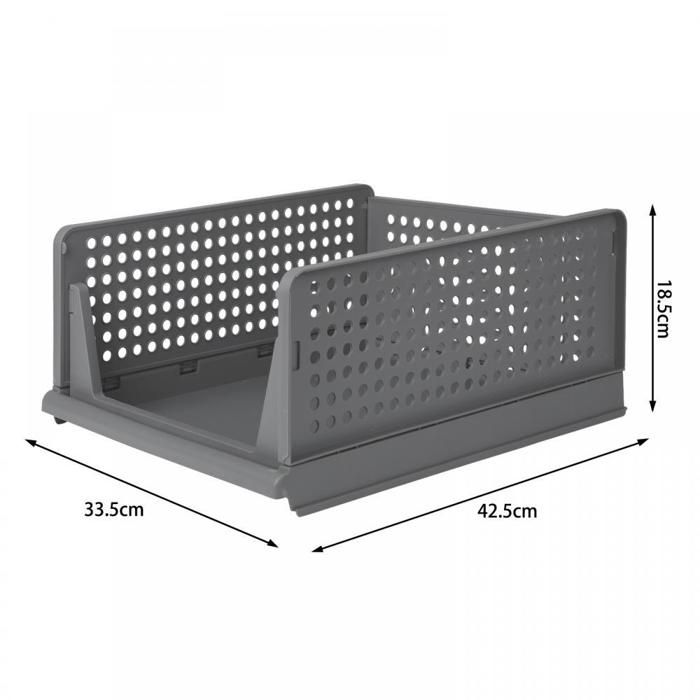 Lot De 20 Organisateurs D'Armoire Empilables – Rangement Pour T-Shirts, Chemises, Vêtements Adultes Et Enfants