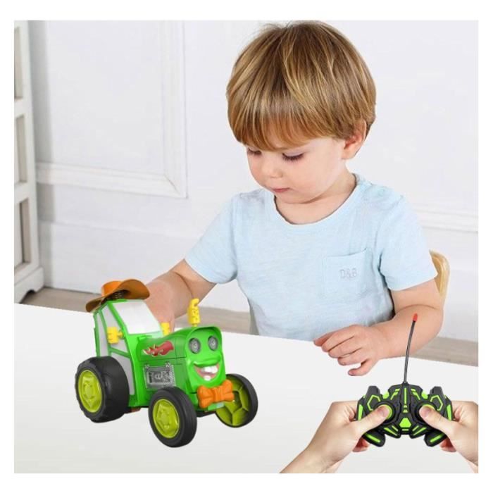 Goolsky Voiture RC Cascadeuse – Saute, Danse Avec Musique Et Lumières, Batterie 500 MAh, Autonomie 15 Min