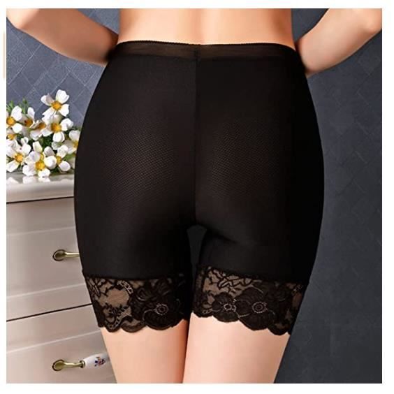 Short Femme 3pcs Shorts Anti Frottement Cuisse Shorts sous Robe Femme Shorties en Dentelle sous Vetements Shorts Leggings de Securi